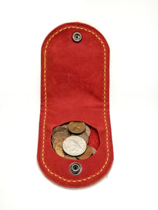 COIN WALLET IN RED BUFFALO