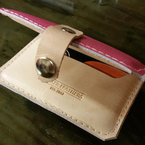 Ladies Wallet - Pretty In Pink with Snap Closure