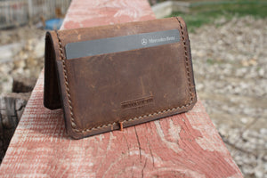 Pilot Wallet in Cocoa Brown Distressed Leather