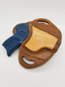 Ruger LC9 Holster - Genuine Python Inlay